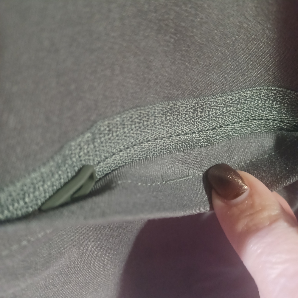 Lululemon Olive Green Button-Up Shirt - Picture 4 of 8